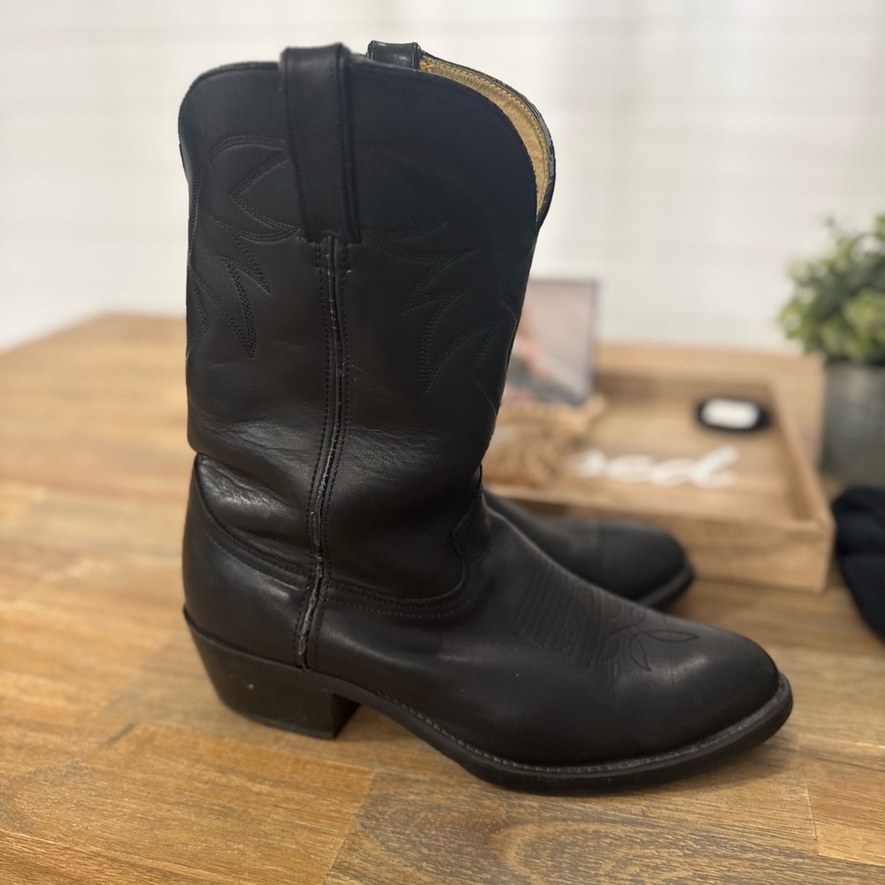 Durango TR760 Black Leather Oil Resistant Western Boots Men’s Size 11